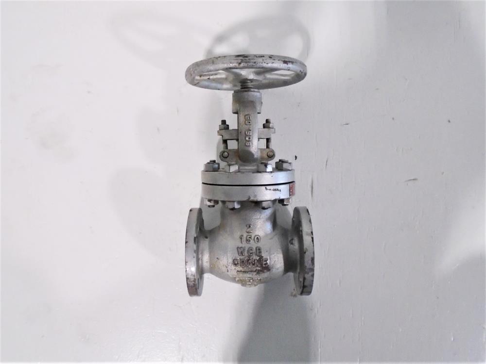 Crane 2" 150# WCB Globe Valve, 143 XU